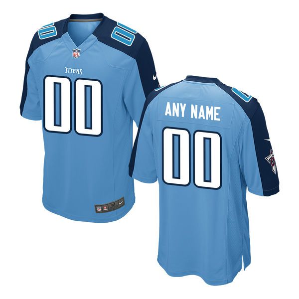 Youth Tennessee Titans Nike Light Blue Custom Alternate NFL Jersey->customized nfl jersey->Custom Jersey